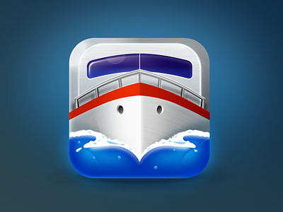 yacht app icon blue boat icon iphone water yacht