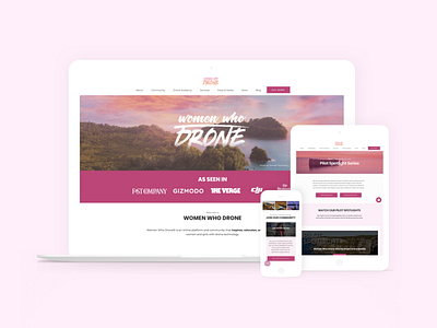 Women Who Drone - Website Redesign