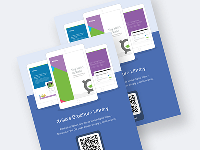 Event Poster - QR Code - Digital Brochure Library brochure conference design event collateral graphic design one pager poster print print design qr code