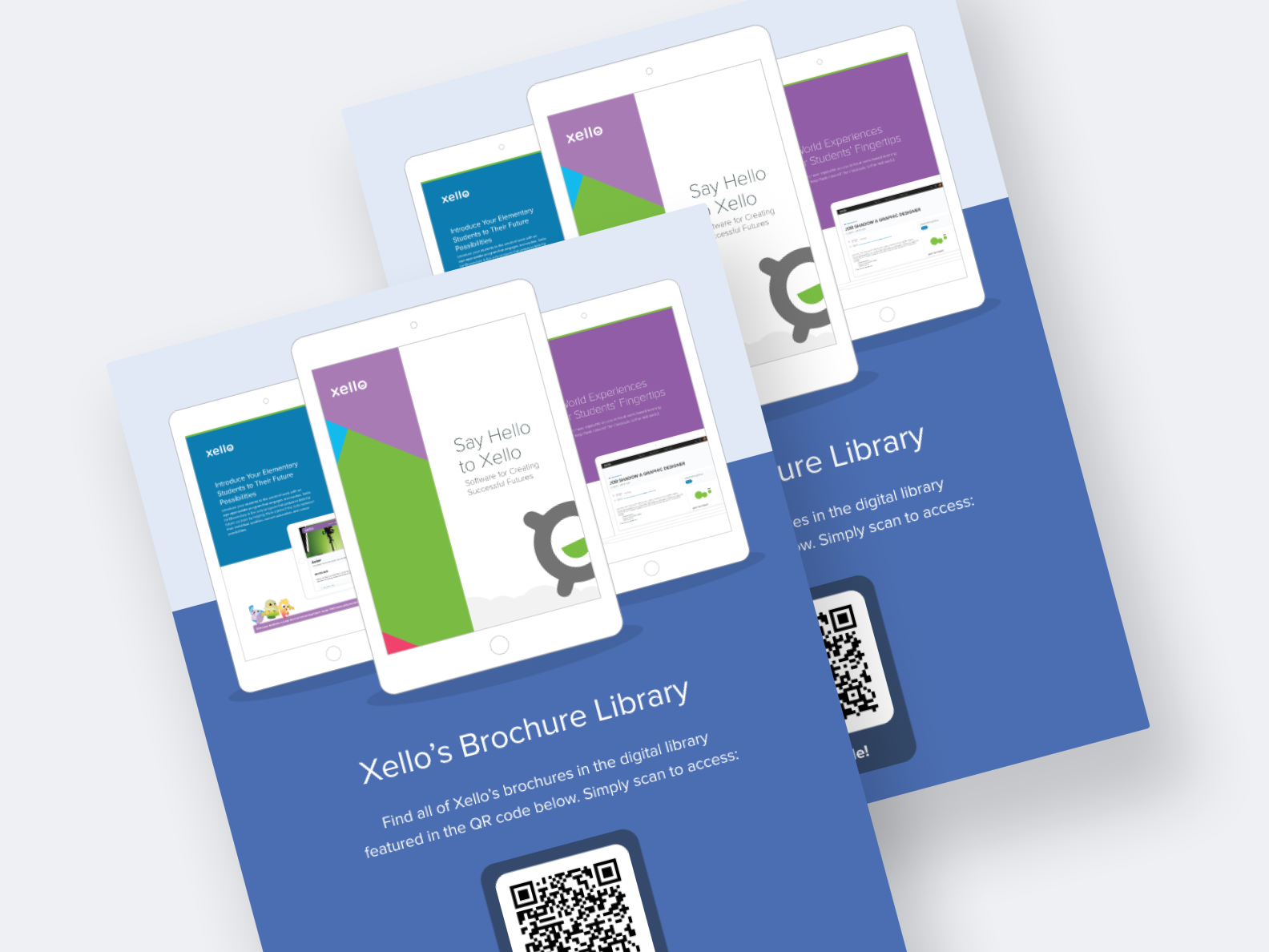 Event Poster QR Code Digital Brochure Library by Vanessa Townsend