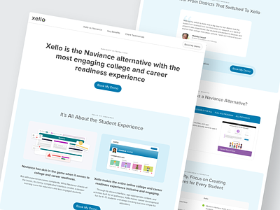 College and Career Readiness Software Landing Page