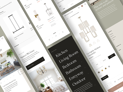 McGee & Co Mobile design ecommerce furniture layout mcgee mobile ui ux website