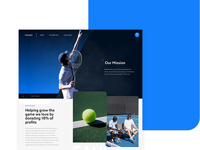 NinetyEight6 - Story Page apparel design ecommerce layout sports tennis ui ux webdesign website