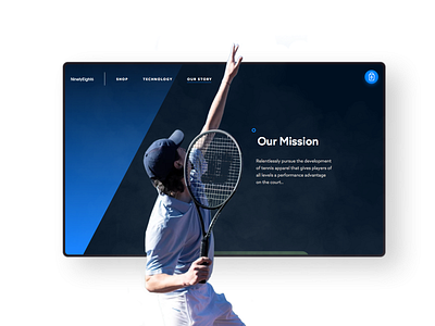 NinetyEight6 Design Elements apparel design ecommerce elements sports tennis ui ux website