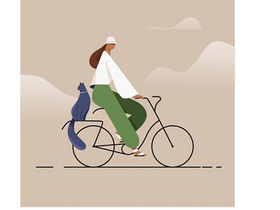The Cat On Bike!
