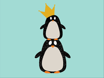 Cute Penguins animal design graphic design illustration vector