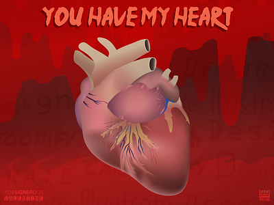 Anatomical Heart Valentine 2d 3d adobe illustrator anatomical design designeroos figuros heart illustration illustrator valentine valentine card valentines day valentines day card vector art vector artwork vector artworks