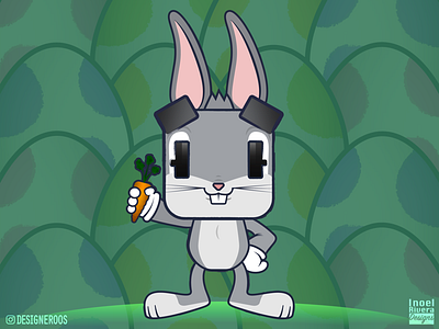 Famous Bunnies - Bugs Bunny 2d art bugs bunny bunnies bunny cartoon designeroos easter easter bunny easter egg easter eggs eggs figuros illustration rabbit rabbits vector