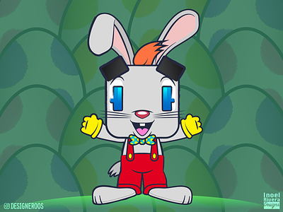 Famous Bunnies - Roger Rabbit 2d art bunnies bunny design designeroos easter easter bunnies easter bunny figuros holiday illustration illustrations rabbit rabbits roger rabbit vector