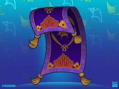 Disney Love - Aladdin's Carpet 2d 2d art art cartoon cartoon character designeroos disney disney art fan art illustration illustration art illustration design illustrations illustrator magic carpet pattern art patterns vector vector art vectorart
