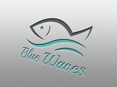 Blue Waves illustration logo oceans photoshop uiux design web design