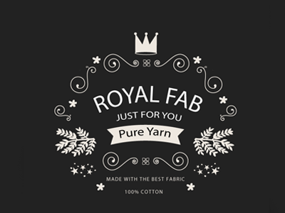 Royal Fab business card. fabric brand id illustration logo photoshop uiux design web design