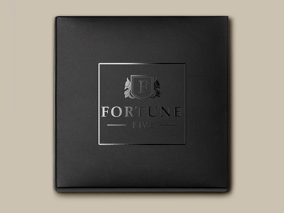 Fortune Five and sign. app design bag brand and identity business stationary financial institute illustration logo photoshop uxui web design