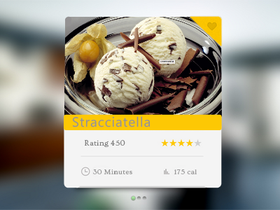 Stracciatella ad app chocolate icecream. illustration photoshop ui ux vanilla web design