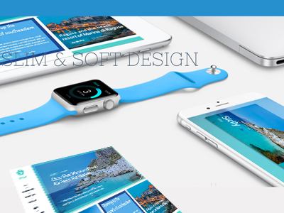 Sicily Italy - 2 ad app illustration ocean photoshop rock travel ui ux vacation web design