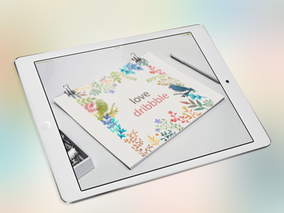 Love Flowers app design flowers illustration photoshop thank you card