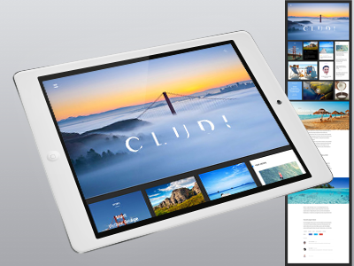 Cludi Blog ad app blog news ui ux design vacation