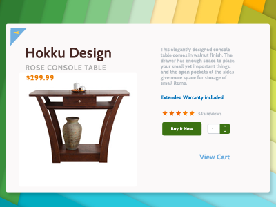 Product Card ad app e commerce furniture sale ui ux web design