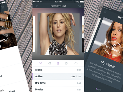 My Music App - 2 ad album app music ui ux web design