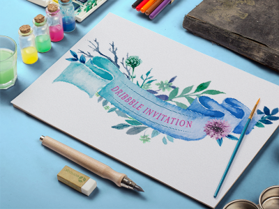 Dribbble color dribbble invitation paint