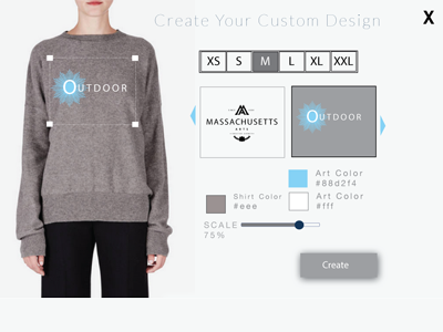 T-Shirt Creater ad app clothes e commerce ecommerce online store outdoor clothes products ui ux