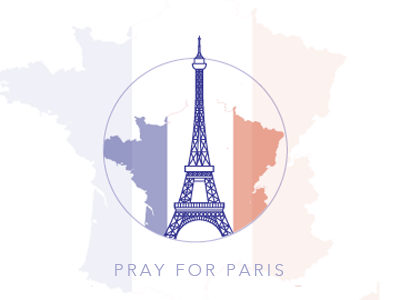 Pray For Paris illustration paris
