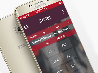 iPARK airport parking clean interaction design minimum modern simple travel ui ux