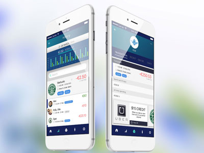 Online banking app app app design banking bills coupons finance ui ux vouchers