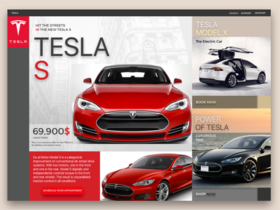 TESLA S app app design cars ecommerce electric car minimum products shopping tesla s ui ux