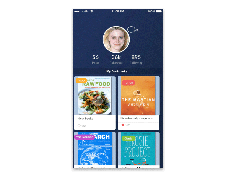 iBook app app design bookmarks clean interaction design minimum online books simple ui ux