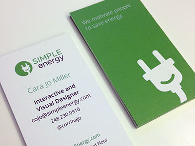 Business Cards business cards card green