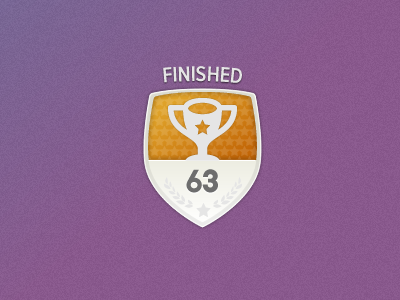 Finished events badge