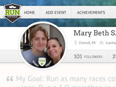 Profile Page detroit running runthisrace