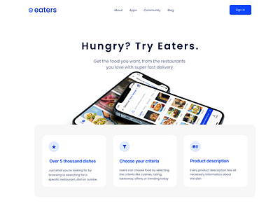 Eaters art branding clean design graphic design icon logo ui