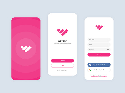 Wavelist Mobile Sign up