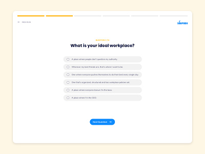 Soapbox Questionnaire canada demelo questionnaire quiz soapbox survey toronto user experience user inteface web design