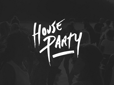 House Party branding canada design house party identity logotype mark modern party toronto typography