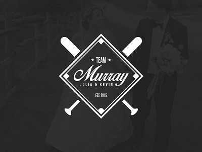 Team Murray baseball branding bride canada design identity logo love mark modern toronto typography wedding