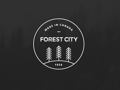 Forest City badge branding canada design identity logo london mark ontario toronto trees