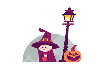 Trick or Treat graphic halloween illustration pumpkin texture