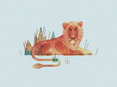 Lion art design illustration lion texture
