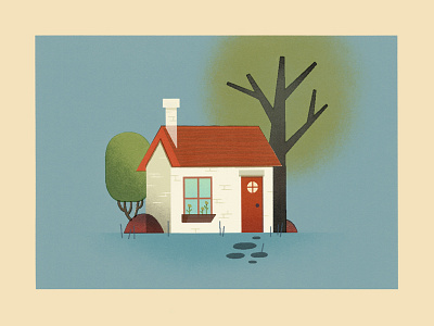 House design graphic house illustration print texture