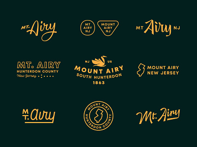 Mt. Airy Stuff design graphic lettering logo typography