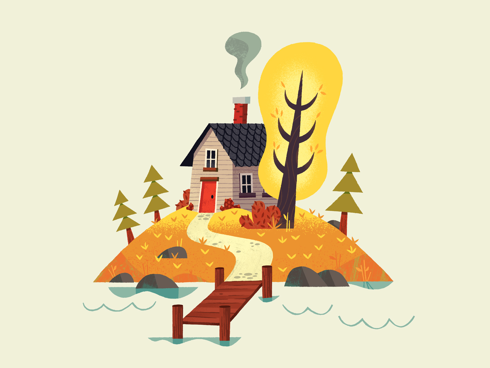 autumn-house-by-ryan-peters-on-dribbble