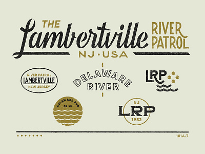 River Patrol design graphic lettering typography