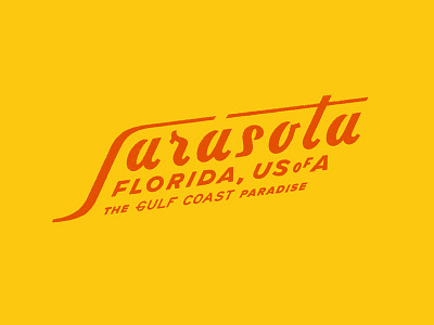 Sarasota Again branding design graphic lettering logo print typography