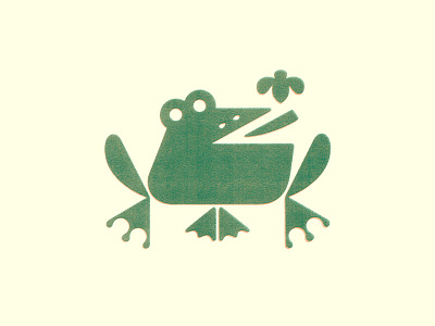 Frog design graphic illustration print texture