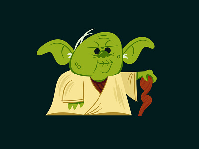 Yoda graphic illustration star wars