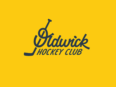 Oldwick Hockey Club design lettering logo typography