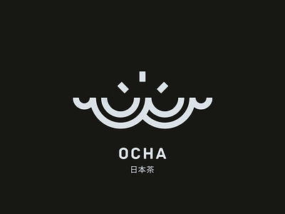 OCHA culture drink icon japanese logo ocha rafaela rolfsen shadz tea